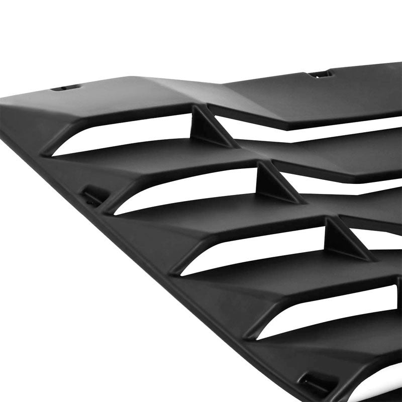 Matte Black Rear Window Vent Louver Scoop Cover For 09-19 Nissan 370Z 3.7L DOHC-Body Hardware/Replacement-BuildFastCar