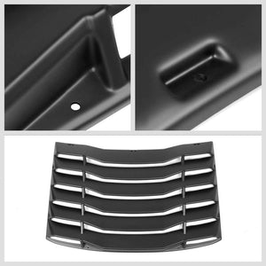 Matte Black Rear Window Louver Side Scoop Cover For 16-19 Chevrolet Camaro Coupe-Body Hardware/Replacement-BuildFastCar
