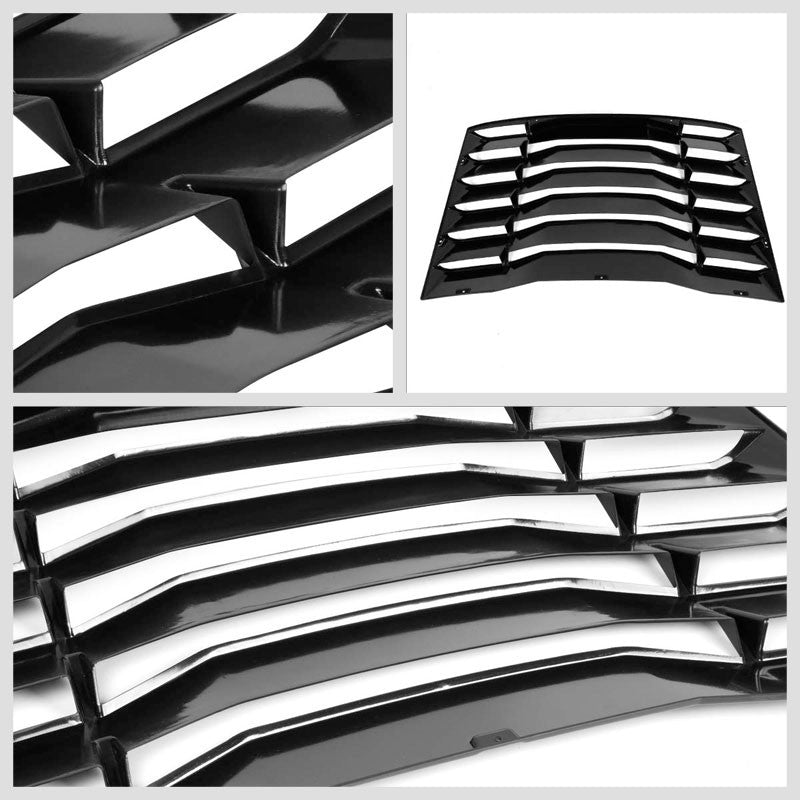 Matte Black Rear Window Louver Side Scoop Cover For 16-19 Chevrolet Camaro Coupe-Body Hardware/Replacement-BuildFastCar