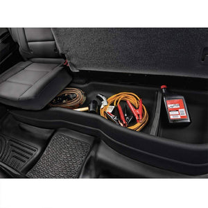 Black ABS Plastic Under Seat Cargo Storage For 14-18 Chevrolet Silverado 1500-Consoles & Parts-BuildFastCar