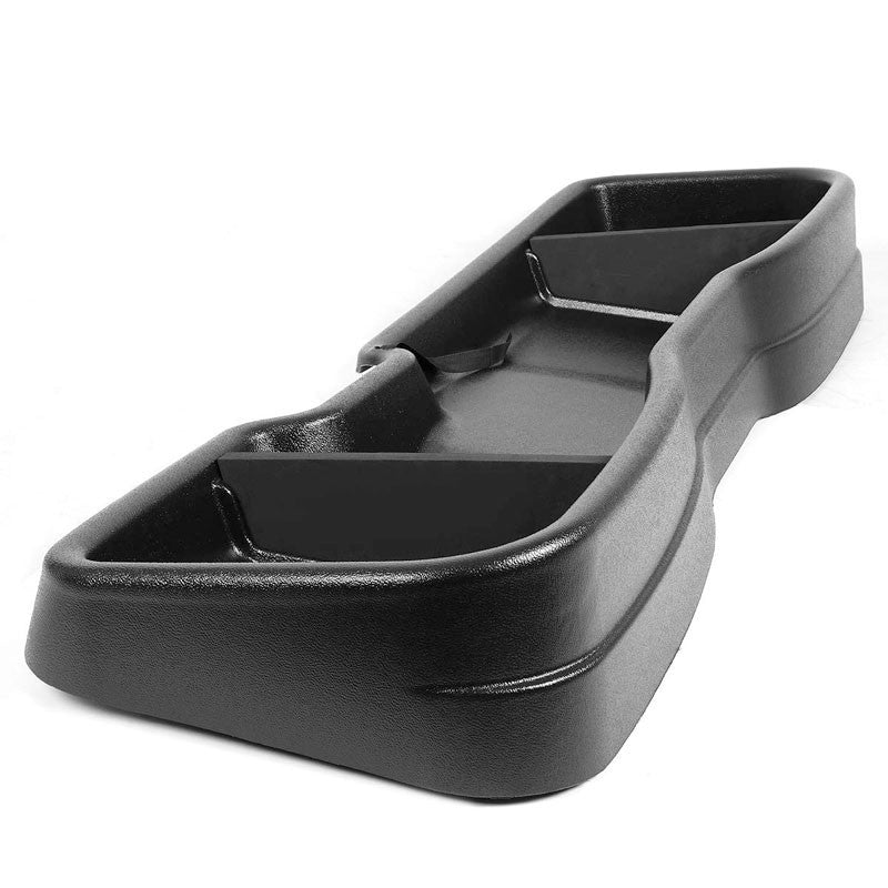 Black ABS Plastic Under Seat Cargo Storage For 14-18 Chevrolet Silverado 1500-Consoles & Parts-BuildFastCar