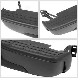 Black Rear Replacement Step Bumper For 99-06 Chevrolet Silverado 1500 Fleetside-Body Hardware/Replacement-BuildFastCar