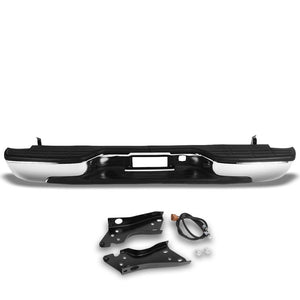 Chrome Rear Replacement Step Bumper For 99-06 Chevrolet Silverado 1500 Fleetside-Body Hardware/Replacement-BuildFastCar