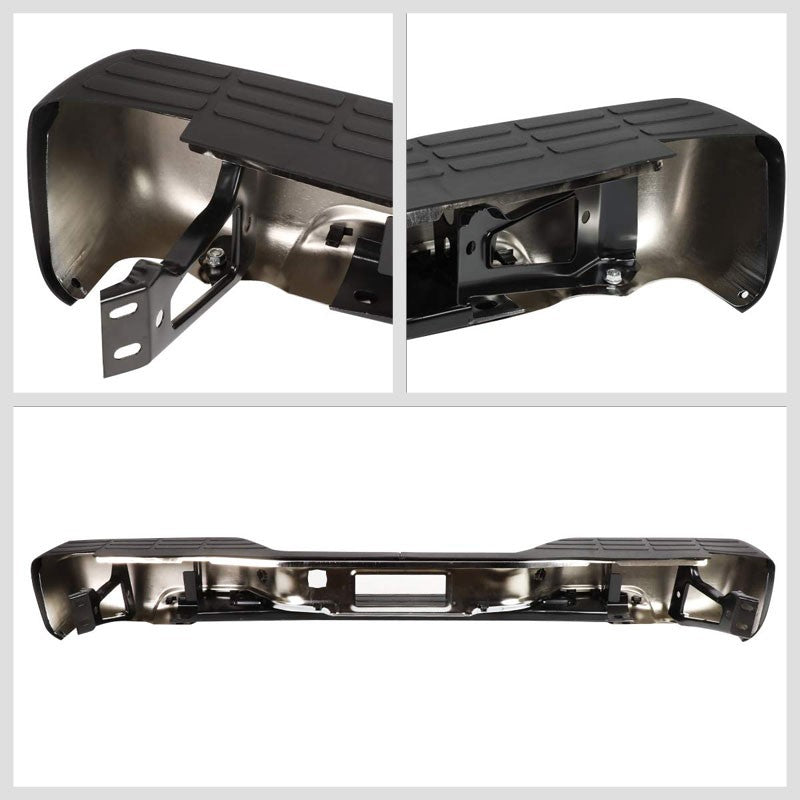 Chrome Rear Replacement Step Bumper For 99-06 Chevrolet Silverado 1500 Fleetside-Body Hardware/Replacement-BuildFastCar
