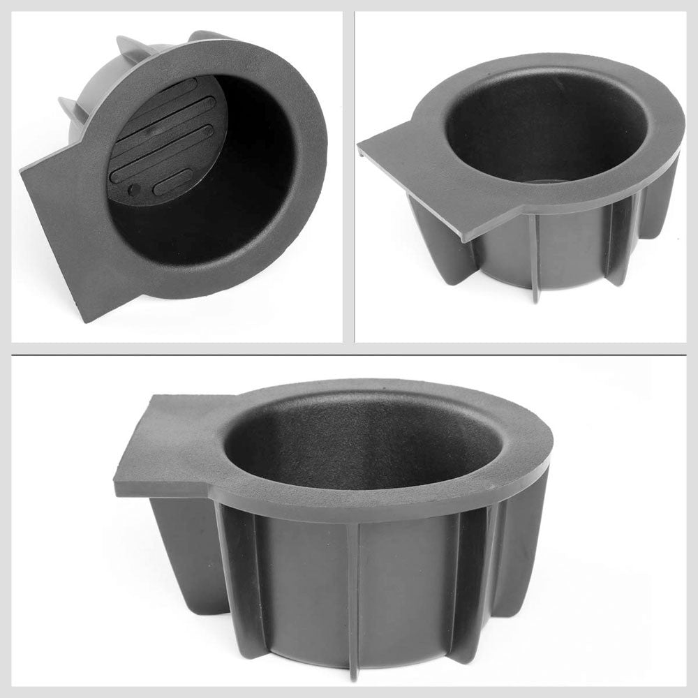 Black Rubber Floor Console Liner Cup Holder For 03-06 Expedition/04-14 F-150-Consoles & Parts-BuildFastCar