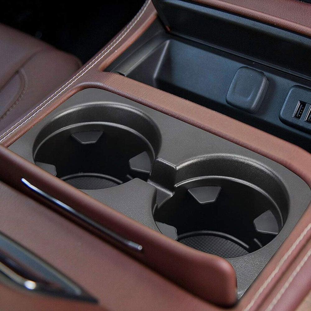 Black Floor Center Console Cup Holder For 07-14 Chevy Silverado 2500 HD/3500 HD-Consoles & Parts-BuildFastCar