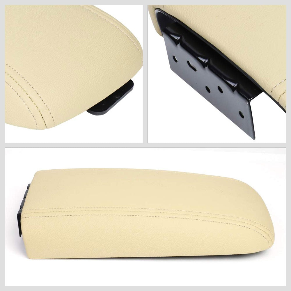 Beige Leather OE Factory Center Console Tray Lid For 02-09 Chevrolet Trailblazer-Consoles & Parts-BuildFastCar