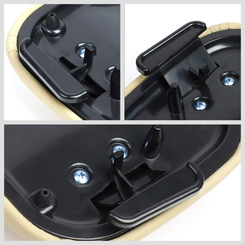 Beige Leather OE Factory Center Console Tray Lid For 02-09 Chevrolet Trailblazer-Consoles & Parts-BuildFastCar
