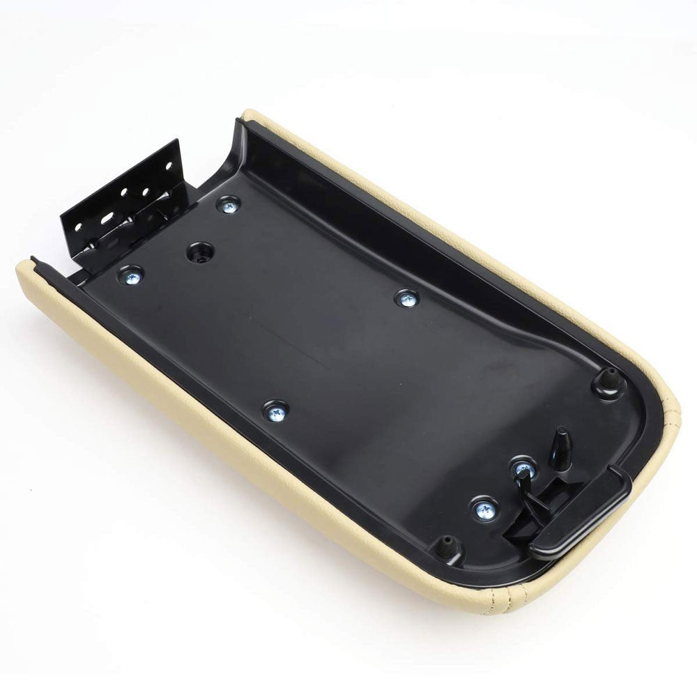 Beige Leather OE Factory Center Console Tray Lid For 02-09 Chevrolet Trailblazer-Consoles & Parts-BuildFastCar
