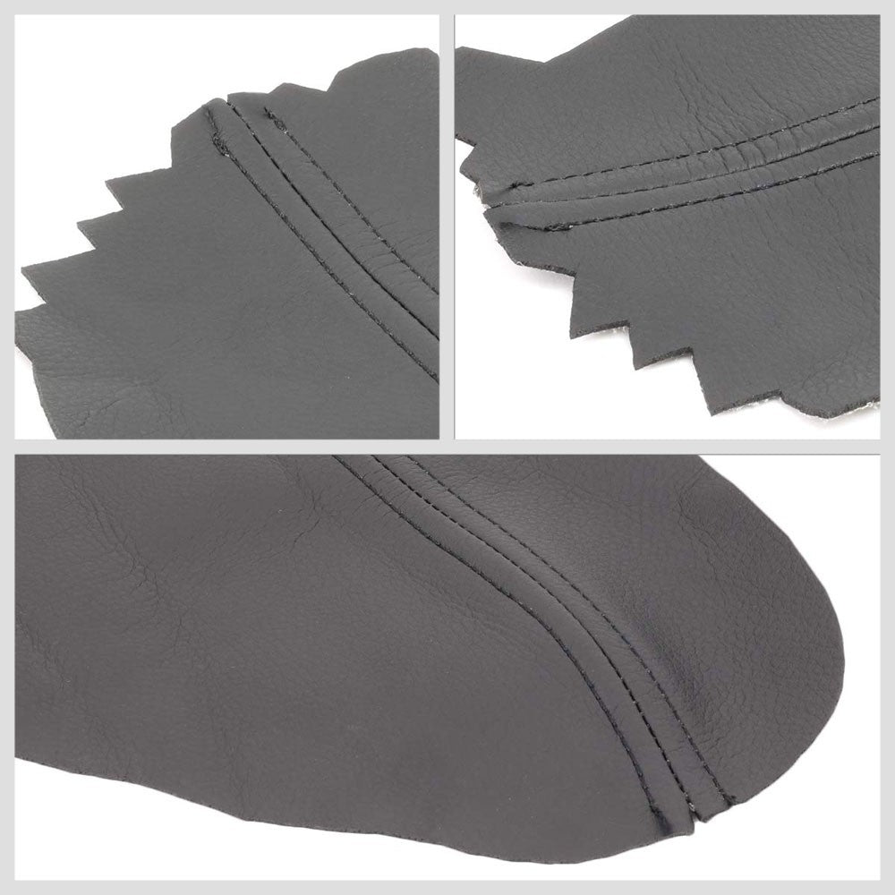 Black Leather Door Card Door Armrest Cover For 08-12 Honda Accord 2.4L/3.5L-Consoles & Parts-BuildFastCar