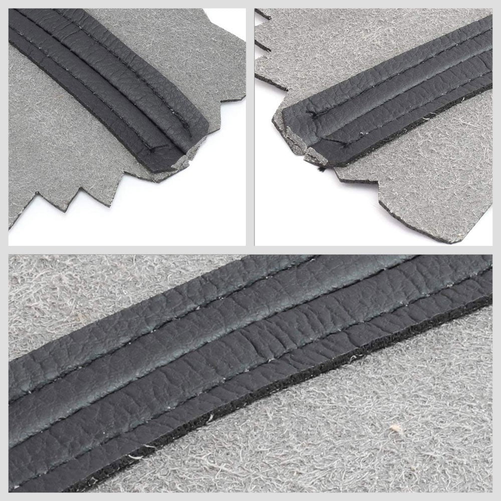 Black Leather Door Card Door Armrest Cover For 08-12 Honda Accord 2.4L/3.5L-Consoles & Parts-BuildFastCar