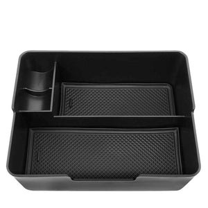 Black ABS Plastic/Silicone OE Center Console Organizer For 17-19 Tesla Model 3-Consoles & Parts-BuildFastCar