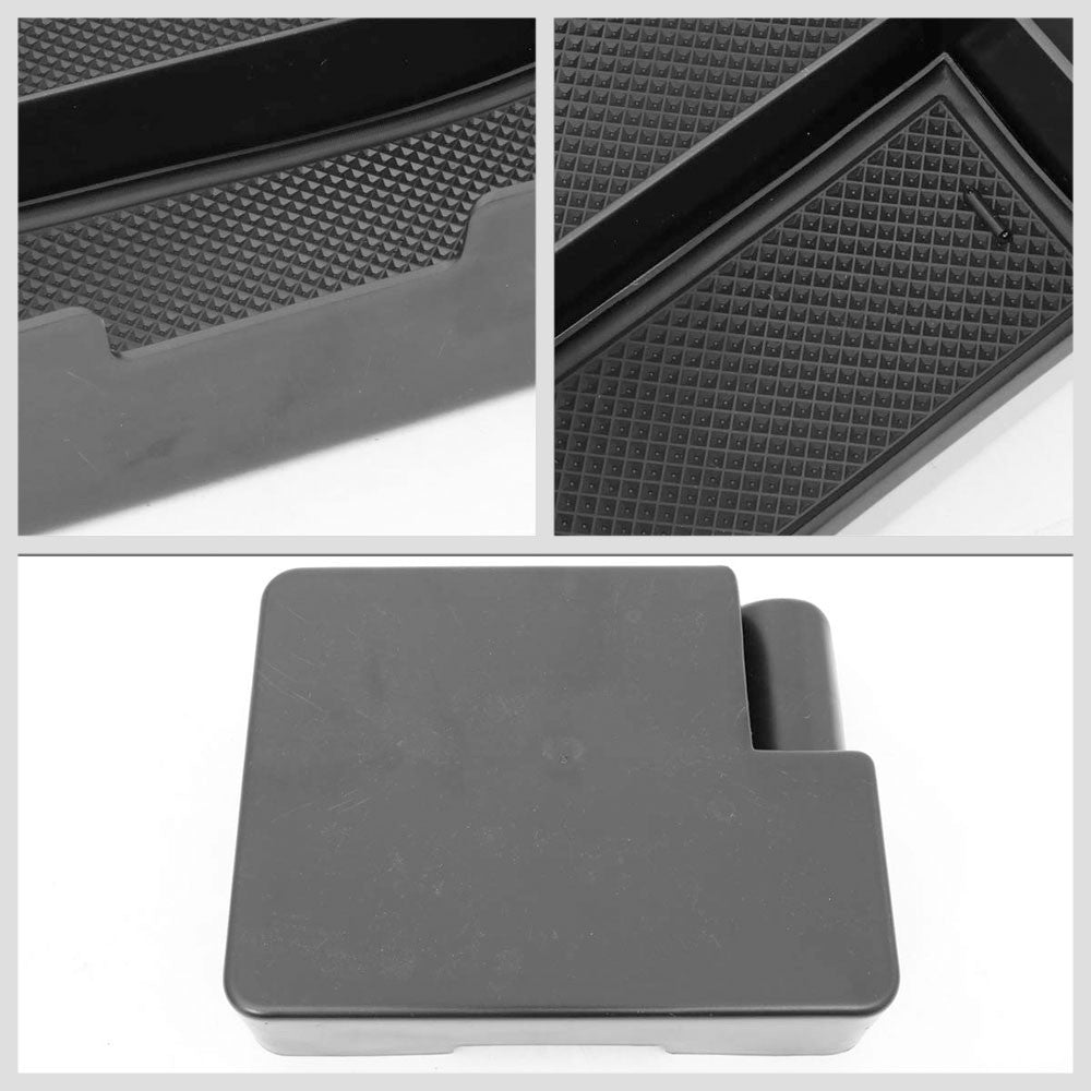 Black ABS Plastic/Silicone OE Center Console Organizer For 17-19 Tesla Model 3-Consoles & Parts-BuildFastCar
