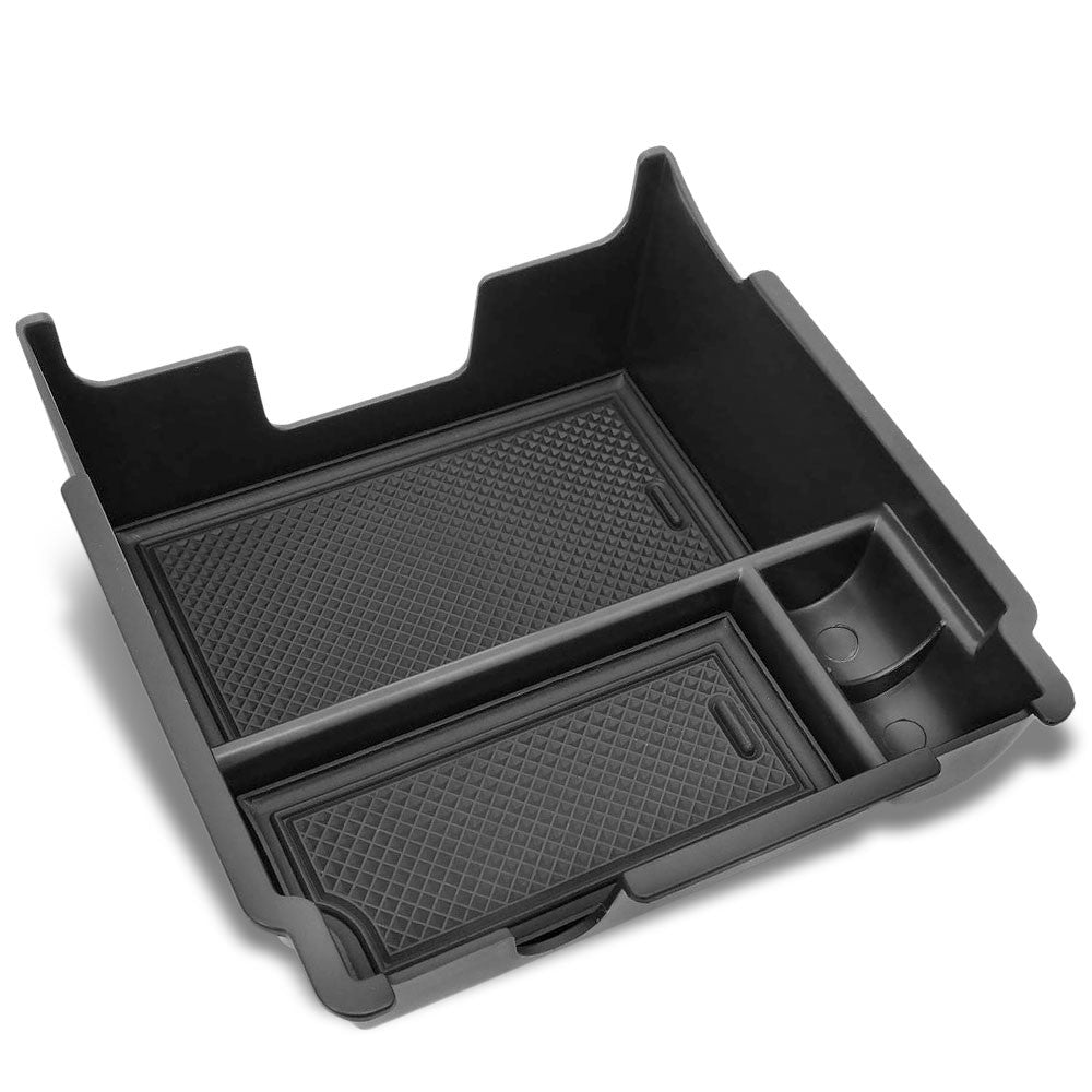 Black Plastic/Silicone OE Center Console Organizer For 18-19 Subaru Impreza H4-Consoles & Parts-BuildFastCar