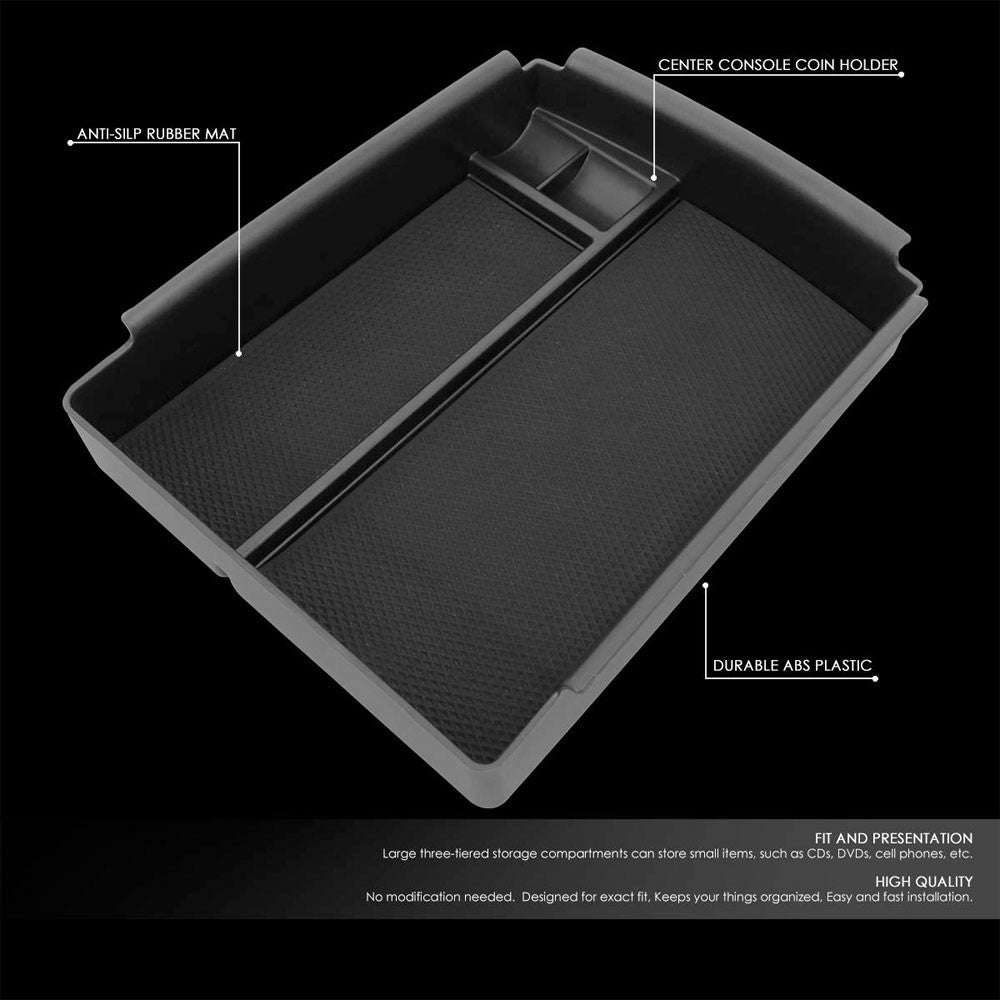 Black ABS Plastic OE Center Console Organizer For 16-19 Tesla Model S /Model X-Consoles & Parts-BuildFastCar