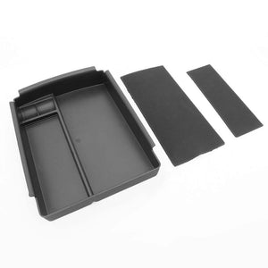 Black ABS Plastic OE Center Console Organizer For 16-19 Tesla Model S /Model X-Consoles & Parts-BuildFastCar
