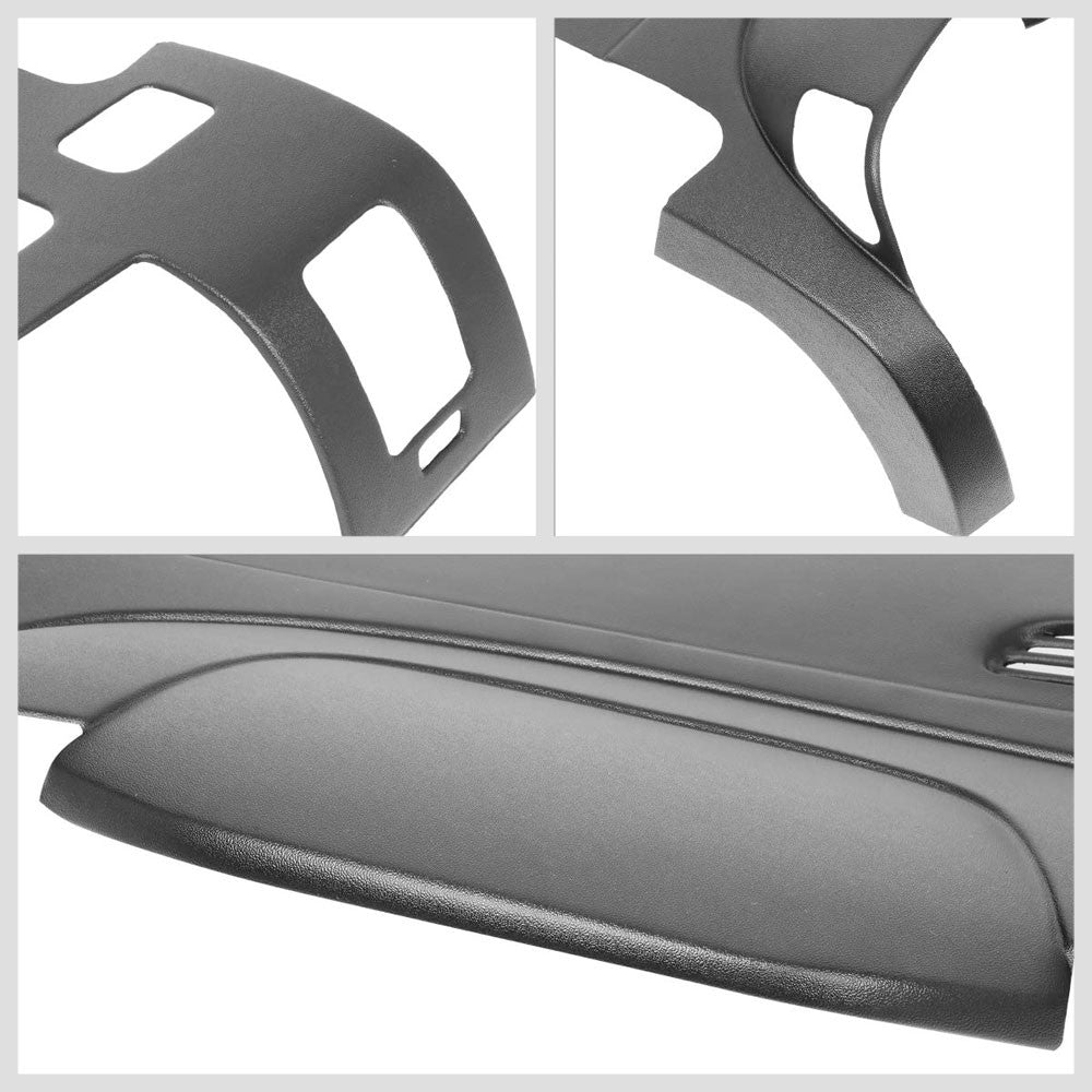 Black Plastic Overlay Dashboard Cover For 07-13 Silverado 1500/2500 HD/3500 HD-Consoles & Parts-BuildFastCar