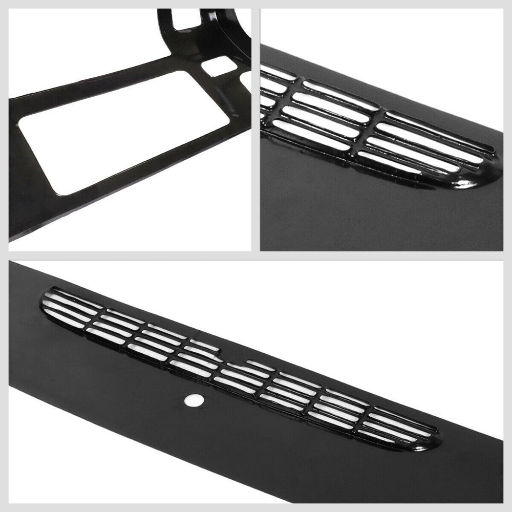 Dash Cap Bezel Overlay ABS Black Rear Vent Dashboard Cover For 02-05 Dodge Ram