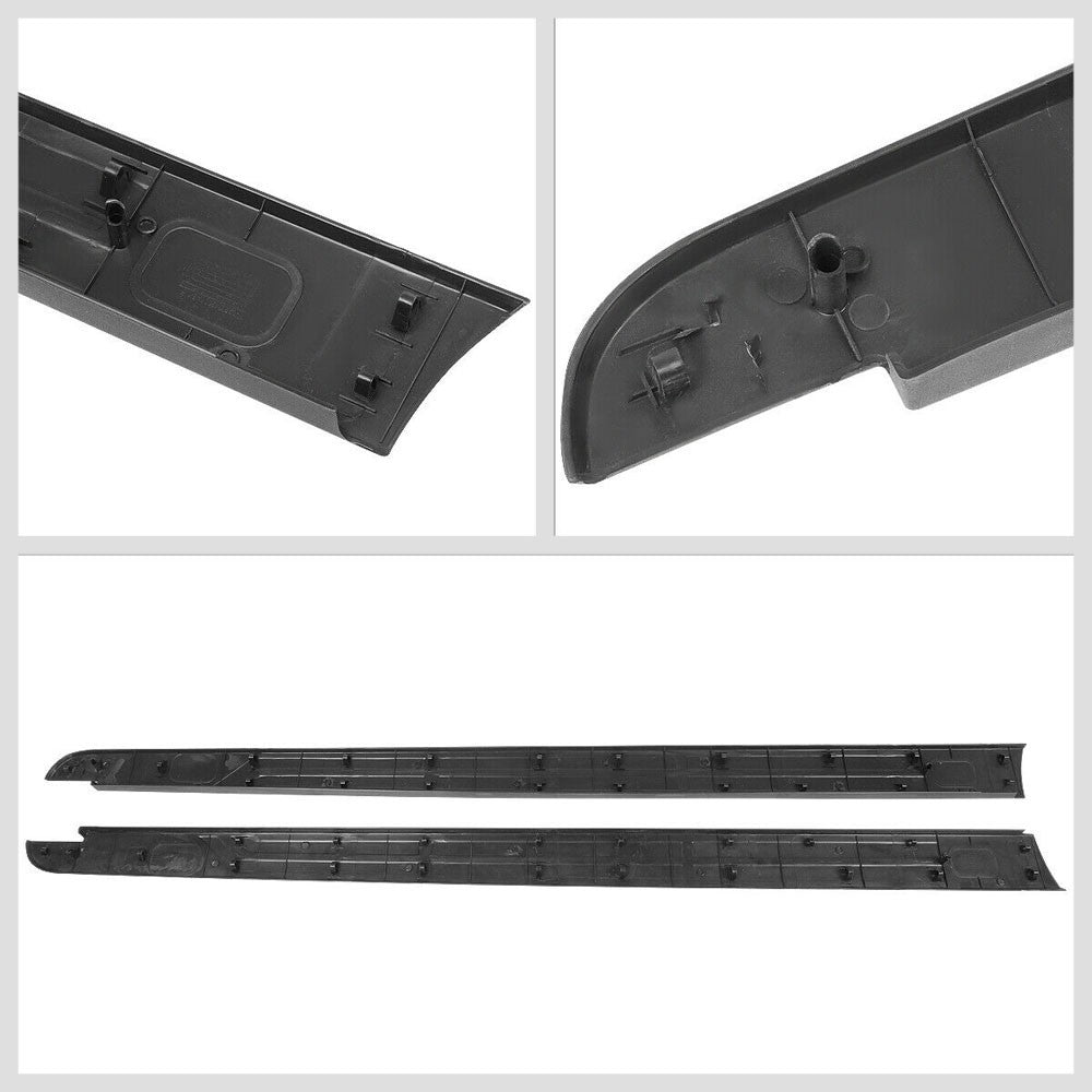 Black Truck Side Cap Rail & Tailgate Protector Cover For 14-20 Tundra w/5.5' Bed