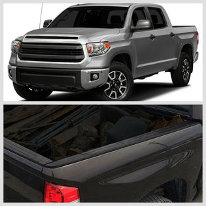 Black Truck Side Bed Cap Rail Protector Cover For 14-20 Toyota Tundra w/5.5' Bed