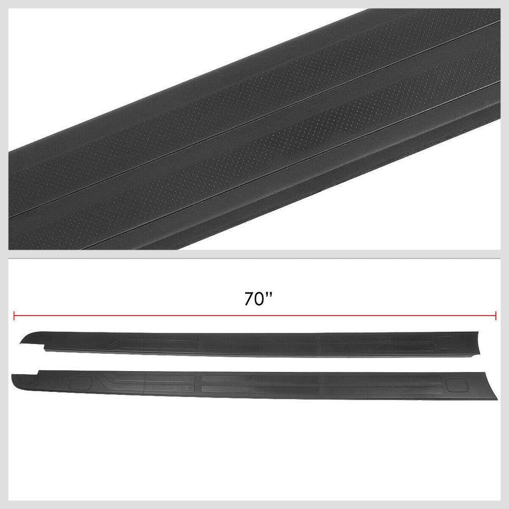 Black Truck Side Bed Cap Rail Protector Cover For 14-20 Toyota Tundra w/5.5' Bed