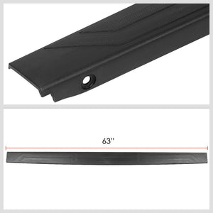 Black Truck Side Cap Rail & Tailgate Protector Cover For 14-20 Tundra w/6.5' Bed