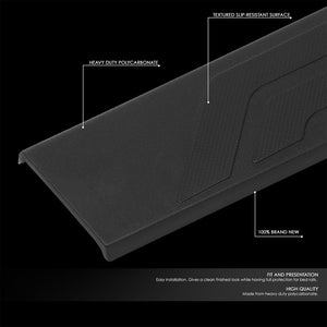 Black Rear Truck Tailgate Cap Moulding Protector Cover For 14-20 Toyota Tundra