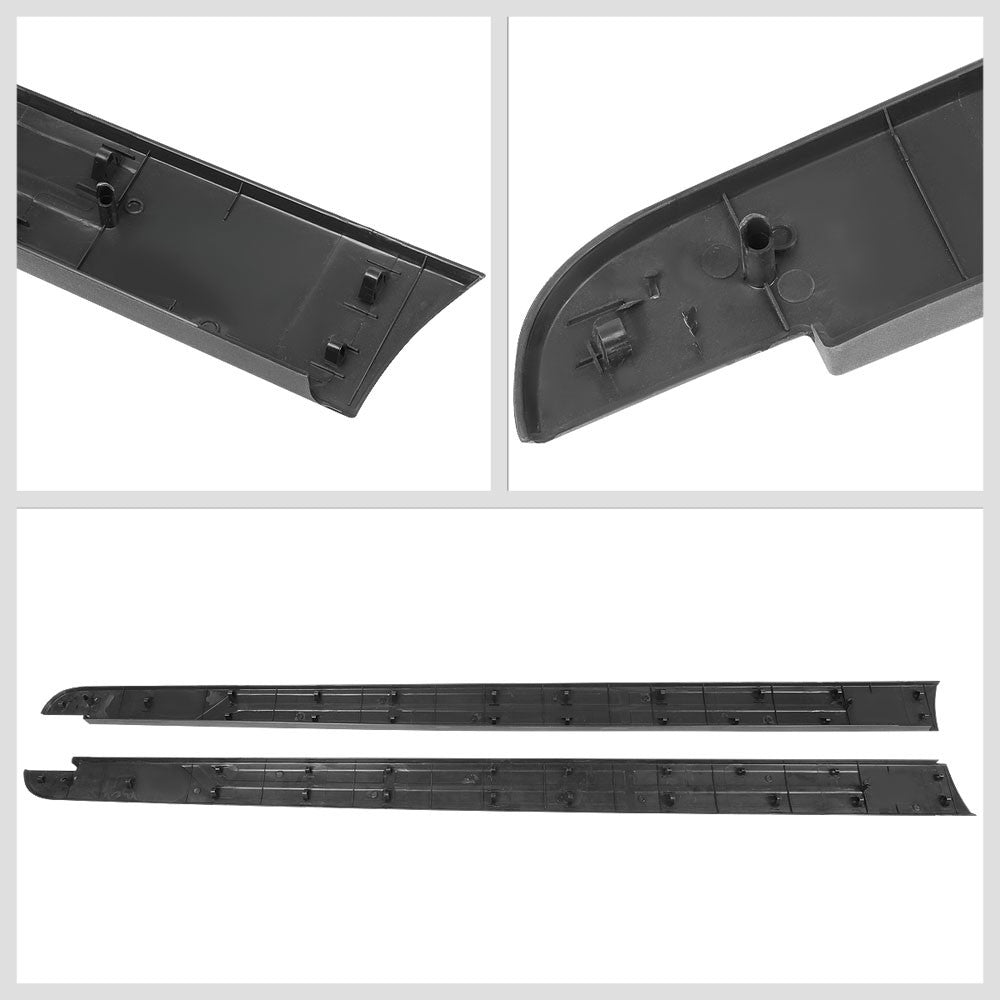 Black Truck Side Bed Cap Rail Protector Cover  For 14-20 Tundra w/6.5' Bed