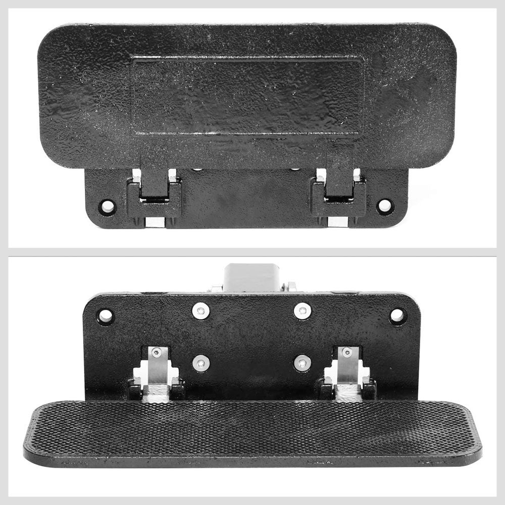 14"Long/5" Wide Folding Step Heavy Duty Tow Hitch Step Bar Black For 2" Receiver-Exterior-BuildFastCar