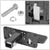14"Long/5" Wide Folding Step Heavy Duty Tow Hitch Step Bar Black For 2" Receiver-Exterior-BuildFastCar