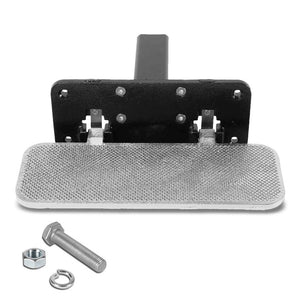 14"Long/5" Wide Folding Step Heavy Duty Hitch Step Bar Silver For 2" Receiver-Exterior-BuildFastCar