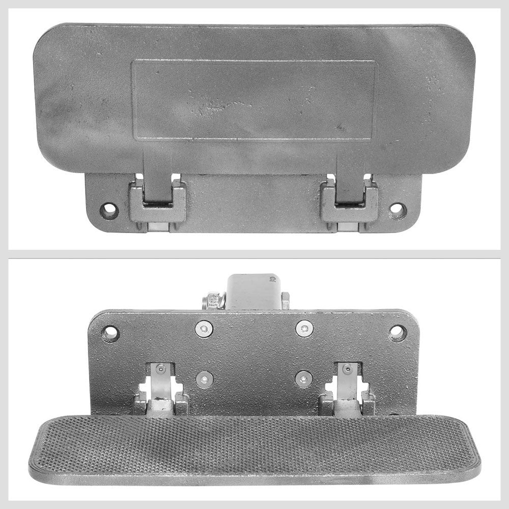 14"Long/5" Wide Folding Step Heavy Duty Hitch Step Bar Silver For 2" Receiver-Exterior-BuildFastCar