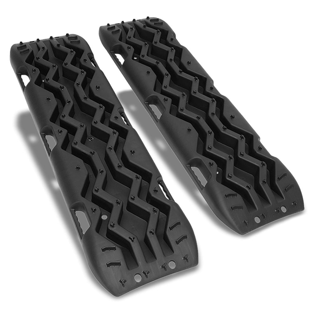 Universal Fit Black Tire Traction Recovery Track Ladder Anti Skid Board Offroad