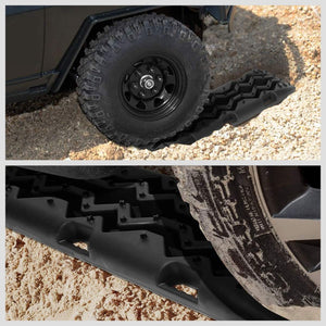 Universal Fit Black Tire Traction Recovery Track Ladder Anti Skid Board Offroad