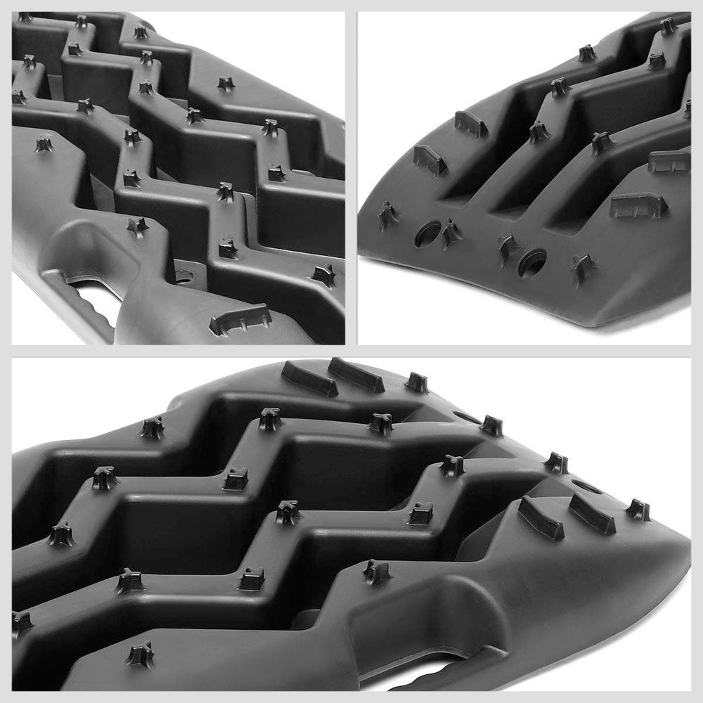 Universal Fit Black Tire Traction Recovery Track Ladder Anti Skid Board Offroad