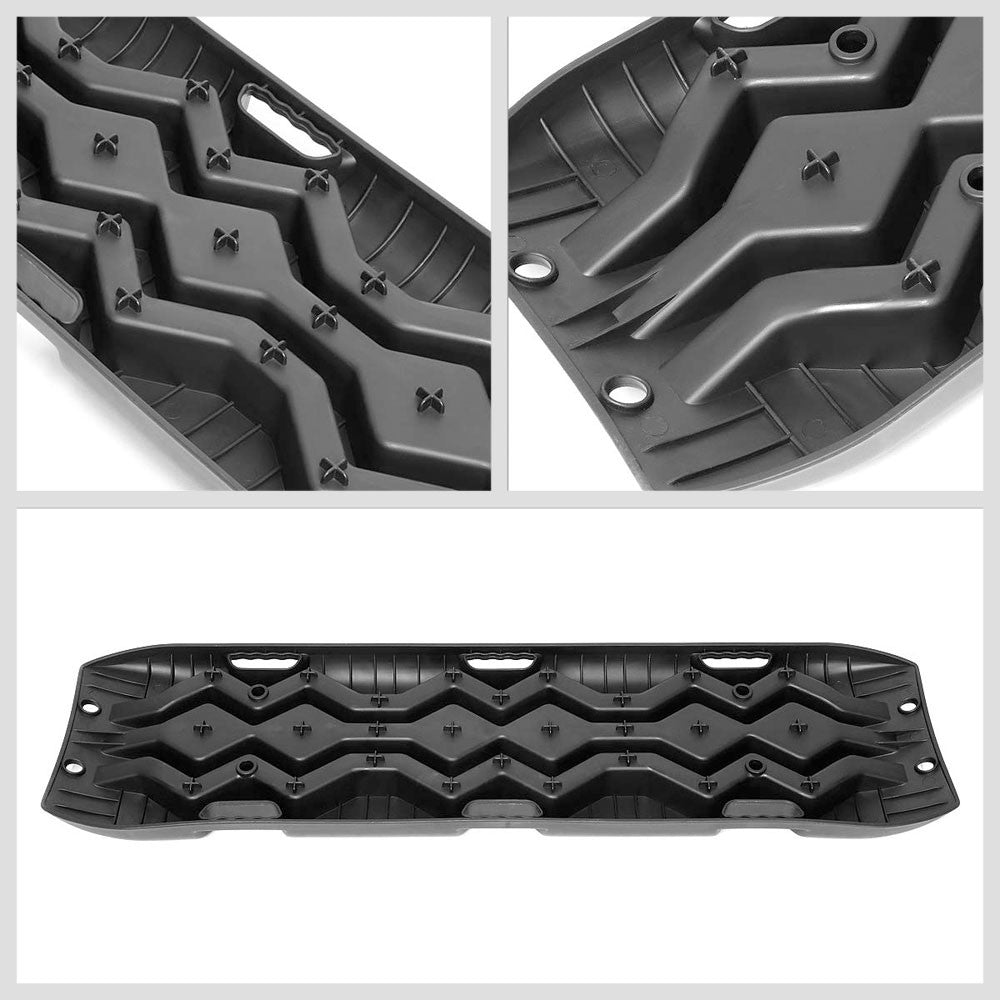 Universal Fit Black Tire Traction Recovery Track Ladder Anti Skid Board Offroad