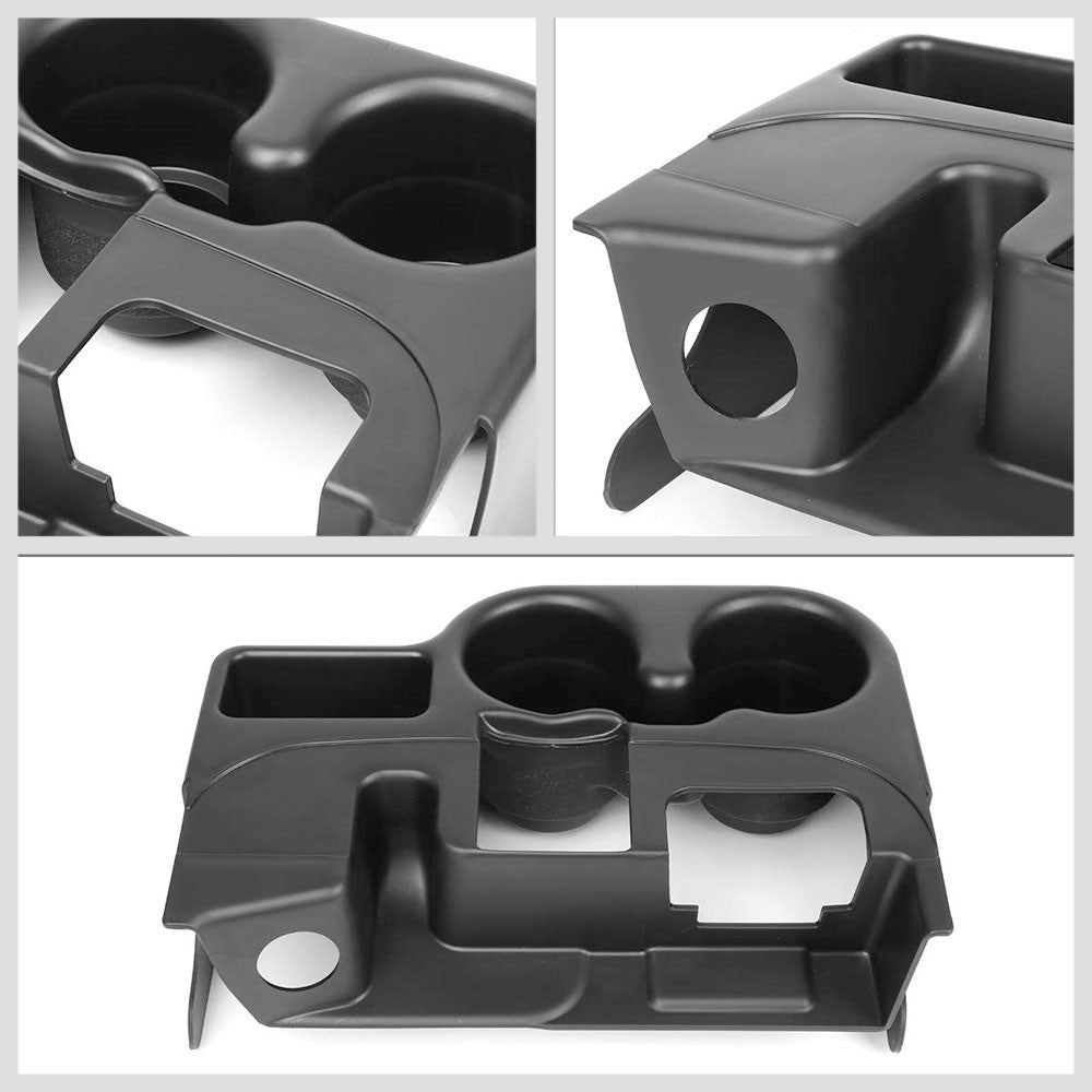 Black 40/20/40 Seat Console Insert Cup Holder For 03-10 Dodge Ram 1500/2500/3500-Consoles & Parts-BuildFastCar