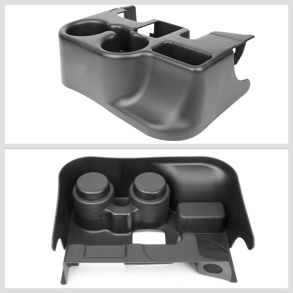 Black 40/20/40 Seat Console Insert Cup Holder For 03-10 Dodge Ram 1500/2500/3500-Consoles & Parts-BuildFastCar