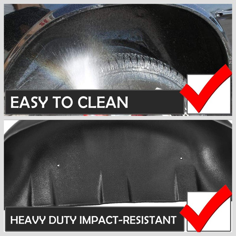 2PCS Rear  Fender Liner Wheel Well Guard Covers Mud Flap For 17-21 Ford F250 SD