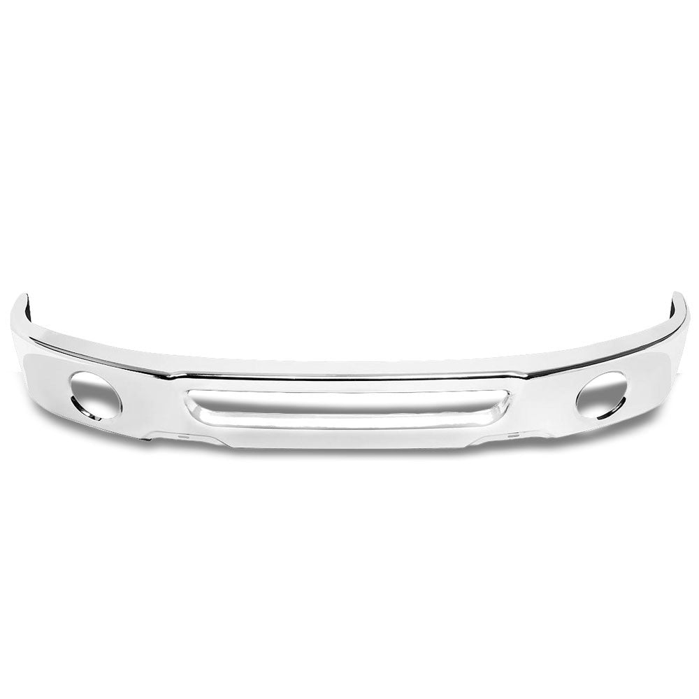 Chrome Steel OE w/Foglight Cutouts Front Bumper For 06-08 F-150/07-08 Mark LT-Body Hardware/Replacement-BuildFastCar