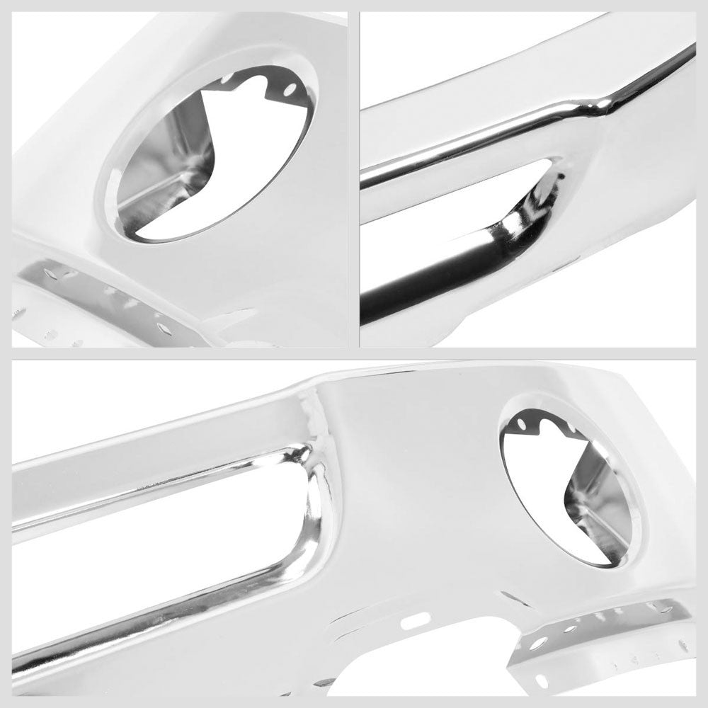 Chrome Steel OE w/Foglight Cutouts Front Bumper For 06-08 F-150/07-08 Mark LT-Body Hardware/Replacement-BuildFastCar