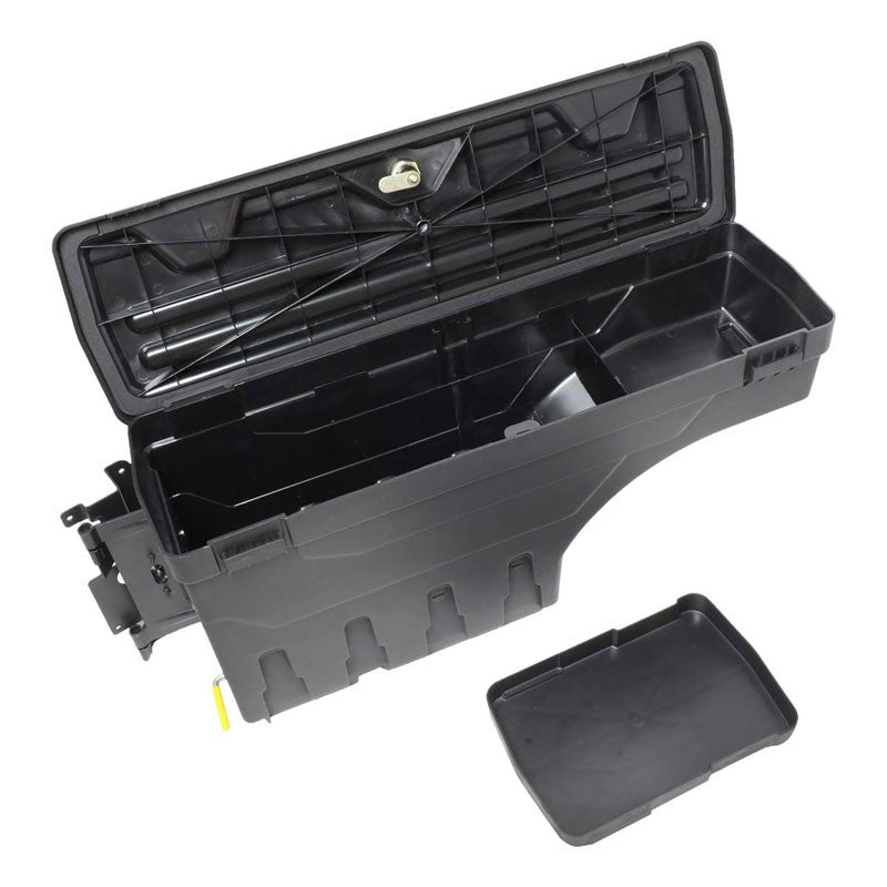 Black Left Wheel Well Swing Tool Box For 07-18 Chevy Silverado 1500/19 1500 LD-Truck & Towing-BuildFastCar