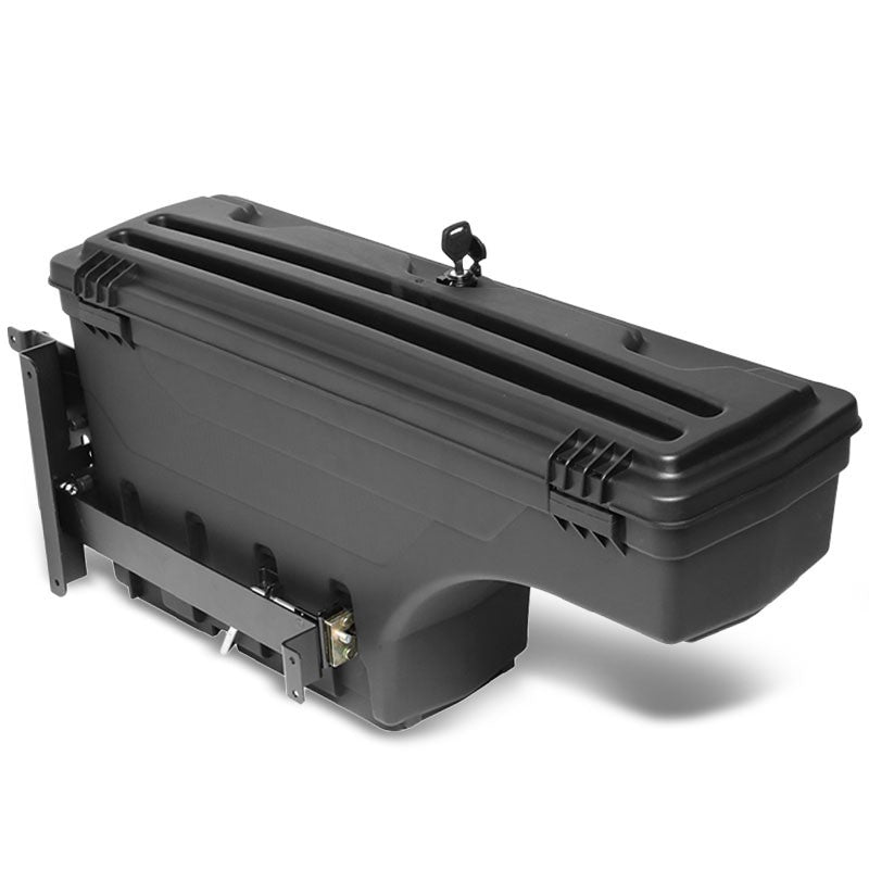black right wheel well swing tool box for 07-18 chevy silverado 1500/19 1500 ld