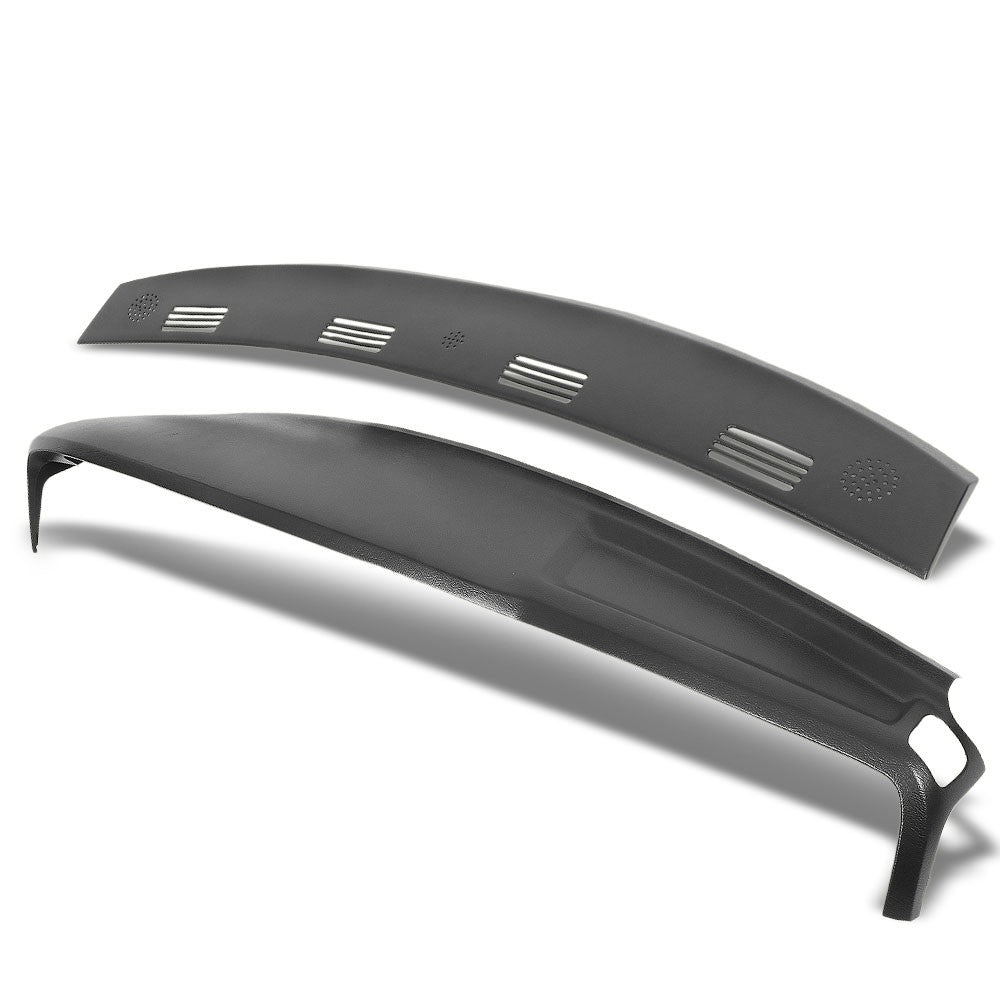 Dash Cap Bezel Overlay ABS Black Front/Rear Dashboard Cover For 02-05 Dodge Ram