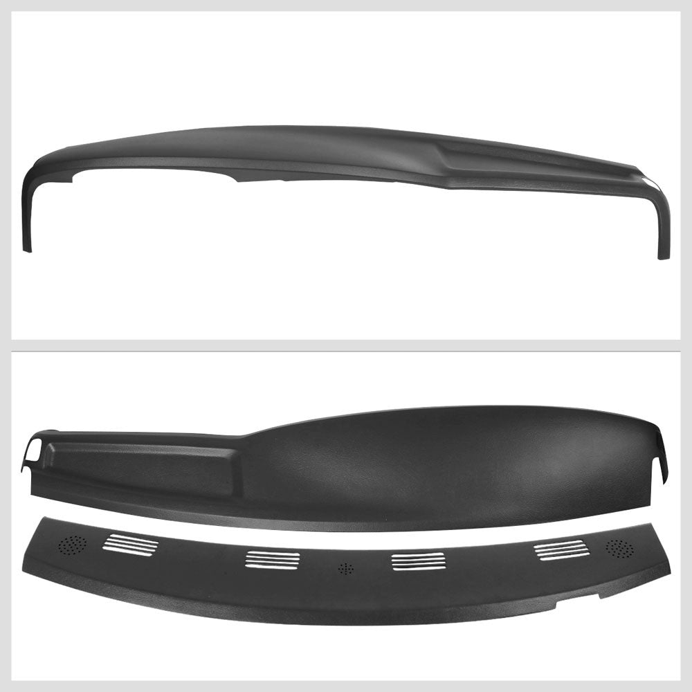 Dash Cap Bezel Overlay ABS Black Front/Rear Dashboard Cover For 02-05 Dodge Ram