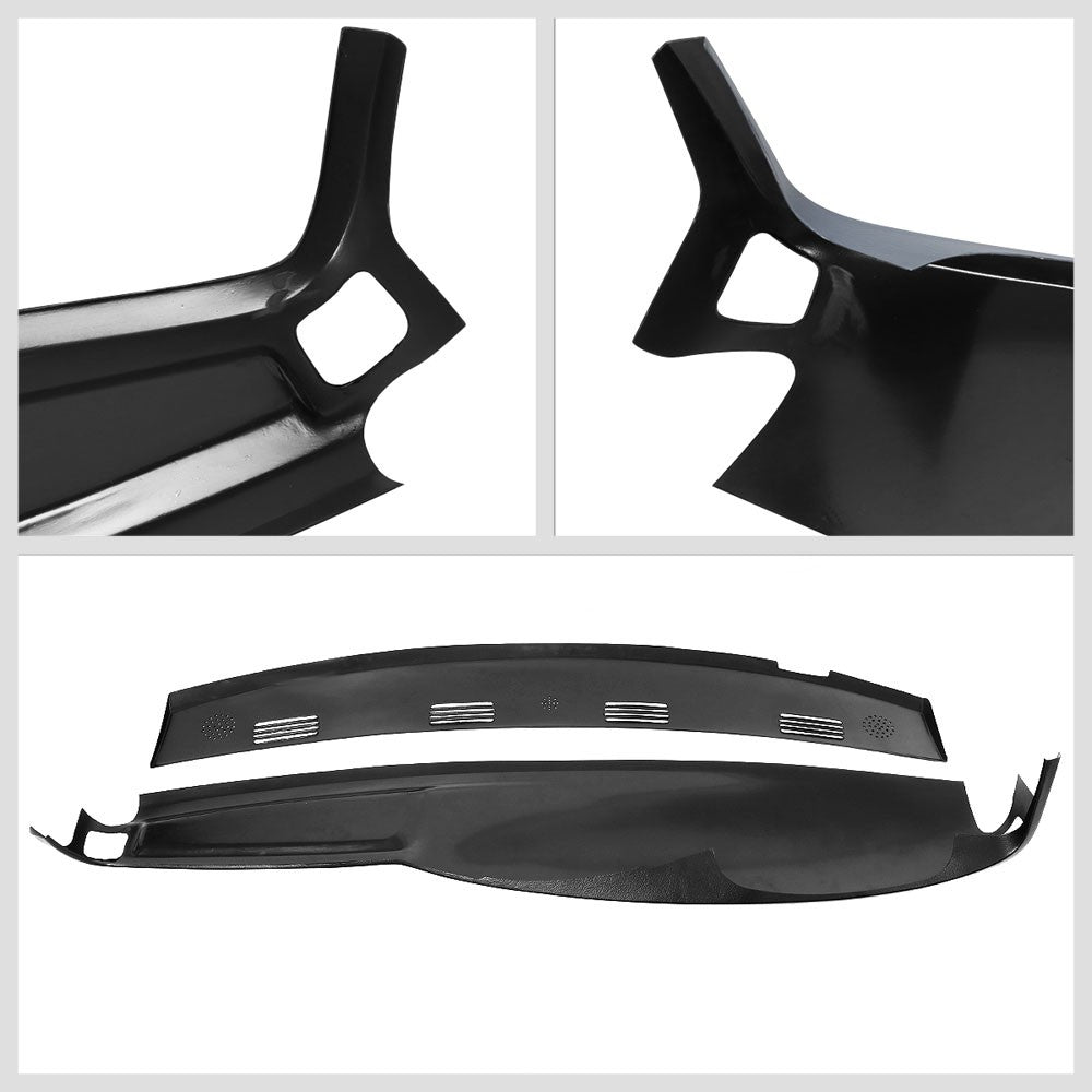 Dash Cap Bezel Overlay ABS Black Front/Rear Dashboard Cover For 02-05 Dodge Ram