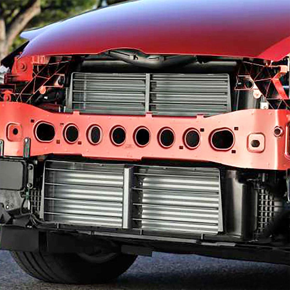 Black ABS Plastic Radiator Shutter Radiator Grille Vent For 12-16 Ford Focus-Consoles & Parts-BuildFastCar