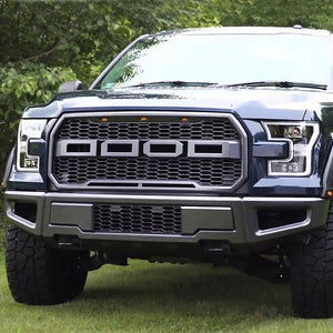 Raptor Style Steel Powdercoated Grey Front Lower Bumper Bar For 15-18 Ford F-150
