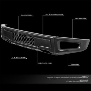 Raptor Style Steel Powdercoated Grey Front Lower Bumper Bar For 15-18 Ford F-150