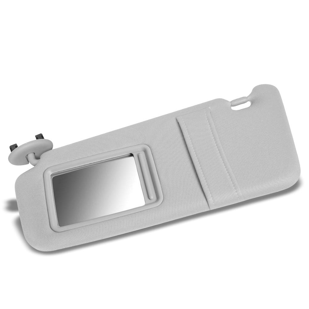 grey vinyl/glass oe factory driver sun visor for 07-11 toyota camry 2.5l/3.5l